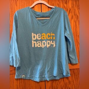 Beach Happy Blue Shirt